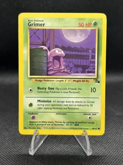 Pokemon TCG Fossil Set - Grimer 48/62 Fossil Regular - Image 1