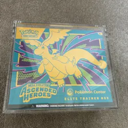Pokemon TCG: Ascended Heroes Pokemon Center Elite Trainer Box ETB + Acrylic Case - Image 1
