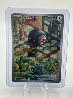 Lechonk 209/197 Illustration Rare Obsidian Flames Pokemon Near Mint INV3 - Image 1