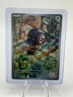 Lechonk 209/197 Illustration Rare Obsidian Flames Pokemon Near Mint INV4 - Image 1