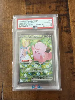 2025 POKEMON JTG EN-JOURNEY TOGETHER #184 LILLIE'S CLEFAIRY EX PSA 10 - Image 1