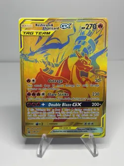 Pokemon TCG Reshiram & Charizard GX SM247 Holo Card - Image 2