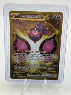 Pecharunt ex 095/064 Hyper Rare Shrouded Fable Pokemon Near Mint - Image 1