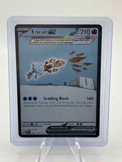 Eiscue ex 222/197 Special Illustration Rare Obsidian Flames Pokemon Near Mint - Image 1