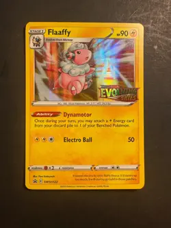 2021 Flaaffy Prerelease SWSH122 Pokemon Sword & Shield Black star Promo Holo - Image 1