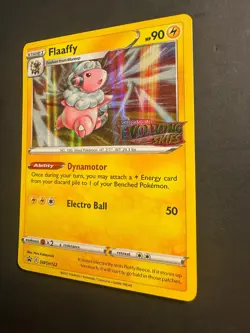 2021 Flaaffy Prerelease SWSH122 Pokemon Sword & Shield Black star Promo Holo - Image 3