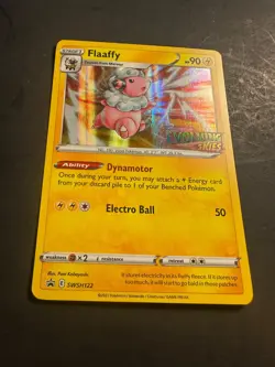 2021 Flaaffy Prerelease SWSH122 Pokemon Sword & Shield Black star Promo Holo - Image 4