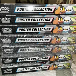 Pokemon Black Bolt/White Flare Unova SV10.5 Poster Collection Lot of 7 - Image 1