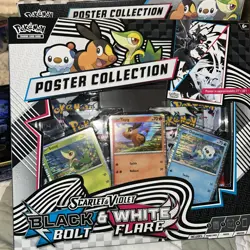Pokemon Black Bolt/White Flare Unova SV10.5 Poster Collection Lot of 7 - Image 2