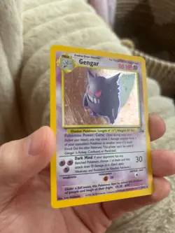 Holographic Gengar 1995 Pokemon Fossil set - Image 5