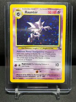 Haunter 6/62 Holo Rare Pokemon 1999 Fossil - LP - Image 1
