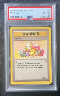 1997 POKEMON JAPANESE FOSSIL MR. FUJI PSA 10 - Image 1
