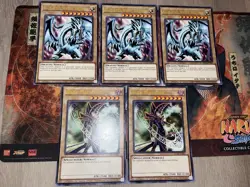 Yugioh Jumbo Oversized Card Set - Blue-Eyes White Dragon & Dark Magician Lot - Image 1