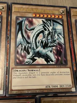 Yugioh Jumbo Oversized Card Set - Blue-Eyes White Dragon & Dark Magician Lot - Image 3