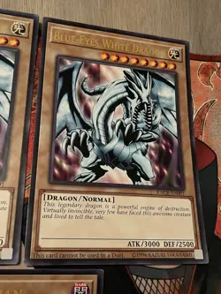 Yugioh Jumbo Oversized Card Set - Blue-Eyes White Dragon & Dark Magician Lot - Image 4