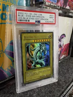 Konami Blue-Eyes White Dragon LOB-001 Ultra Rare Unlimited PSA 9 Yu-Gi-Oh! - Image 2