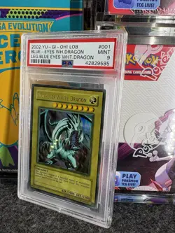 Konami Blue-Eyes White Dragon LOB-001 Ultra Rare Unlimited PSA 9 Yu-Gi-Oh! - Image 3