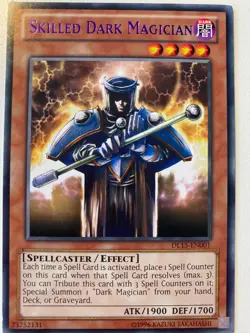 Yugioh Skilled Dark Magician DL15-EN001 Rare PURPLE NM - Image 1