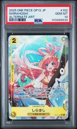 PSA 10 Shirahoshi (Alt Art) OP12-102 SR Legacy of the Master - ONE PIECE Card JP - Image 1