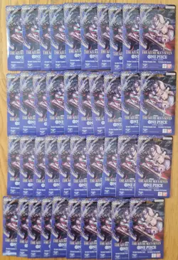 One Piece OP14 THE AZURE SEA’S SEVEN LOT OF 40 - Sleeved Booster Packs - Image 1