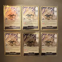 One Piece TCG Ground Death Rare (x6) OP14-096 Play Set + 2 English/Near Mint - Image 1