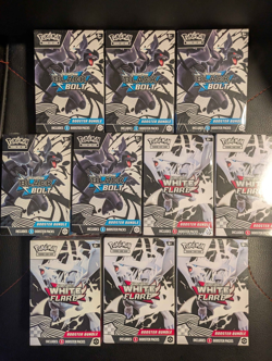 Pokemon Black Bolt and White Flare Booster Bundle x10 New & Sealed (5 of each) - Image 1
