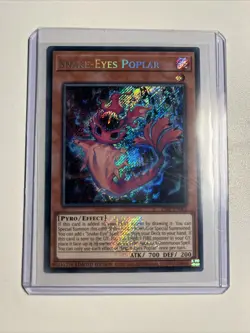 Yugioh Snake Eyes Poplar 25LP-EN002 Engraved Secret Rare - Image 1