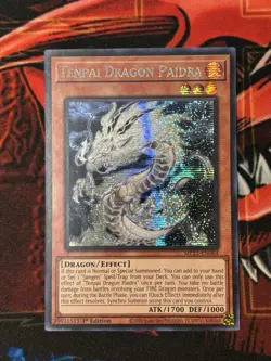 Yugioh! MP25-EN064 Tenpai Dragon Paidra Prismatic Secret Rare 1st Edition NM - Image 1