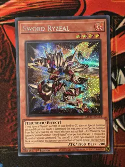 Yugioh! Sword Ryzeal MP25-EN118 Prismatic Secret Rare 1st Edition NM - Image 1