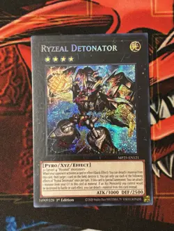 Yugioh! Ryzeal Detonator MP25-EN121 Prismatic Secret Rare 1st Edition NM - Image 1