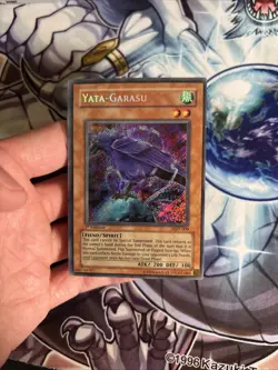 (A3) Yugioh Yata Garasu LOD-000 1st Edition Secret Rare Holo Bleed MP - Image 2
