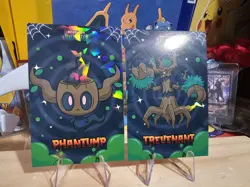 Pokemon Halloween Card Database - Holiday Phantump And Trevenant - 2 Card Lot - Image 2