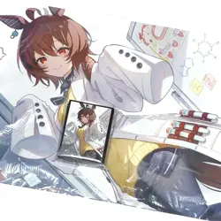 Rubber Mat Uma Musume Pretty Derby Card Sleeve Set AgnesTachyon CharacterSleeves - Image 1