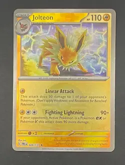 Pokemon Card Jolteon 029/131 Poke Ball Reverse Holo Prismatic Evolutions - NM - Image 1
