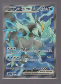 BLACK KYUREM EX 218/191 ULTRA RARE SURGING SPARKS POKEMON HOLO NEAR MINT - Image 1