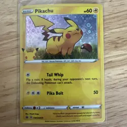 🔥 POKEMON PIKACHU GENERAL MILLS STAMPED 25TH ANNIVERSARY PROMO HOLO HOT NEW 🔥 - Image 1