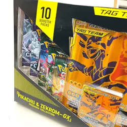 Pokemon Pikachu and Zekrom GX Tag Team Premium Collection Sealed Evolving Skies - Image 4