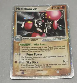 Pokemon TCG Medicham EX 95/106 Emerald Holo Rare 2005 - Image 2