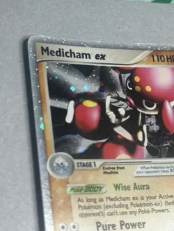 Pokemon TCG Medicham EX 95/106 Emerald Holo Rare 2005 - Image 3