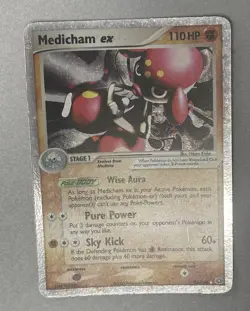 Pokemon TCG Medicham EX 95/106 Emerald Holo Rare 2005 - Image 5