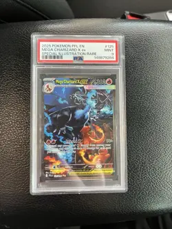 Pokemon Mega Charizard X ex Phantasmal Flames PSA 9 Special Illustration Rare H… - Image 1