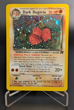 Dark Dugtrio - Team Rocket Unlimited Holo 6/82 - Pokemon TCG (Vintage WoTC) - NM - Image 1