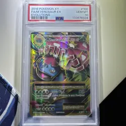 Pokemon 2016 XY Evolutions Mega M Venusaur EX Full Art 100/108 PSA 10 Gem Mint - Image 3