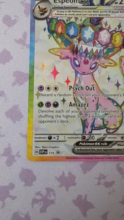 Pokemon TCG Espeon EX Promo SVP 175 NM - Image 4