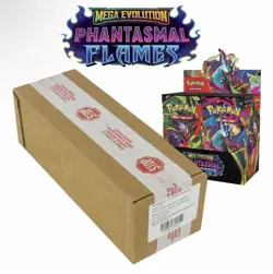 Pokemon TCG ME02 Mega Evolution Phantasmal Flames Booster Box Case SEALED - Image 1