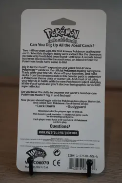 34.05g Pokemon Fossil Booster Blister Pack Lapras Artwork 1999 WOTC Sealed - Image 3