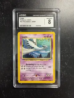 CGC 8 Pokemon Lugia 20/64 Neo Revelation Rare English 2001 Vintage NM - Image 1