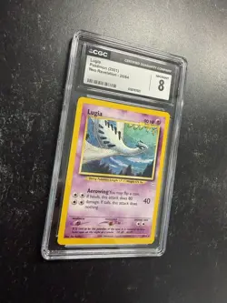 CGC 8 Pokemon Lugia 20/64 Neo Revelation Rare English 2001 Vintage NM - Image 2