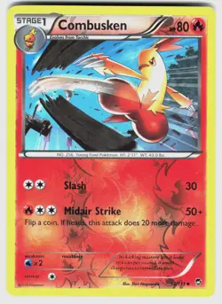 COMBUSKEN 13/111 UC FURIOUS FISTS POKEMON REVERSE HOLO NM/M - Image 1