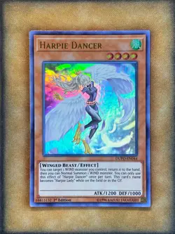 Yugioh Harpie Dancer DUPO-EN044 Ultra Rare 1st Ed NM - Image 1